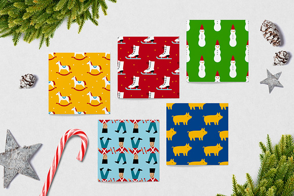 "NORDIC NOEL" Graphic Set in Patterns - product preview 6