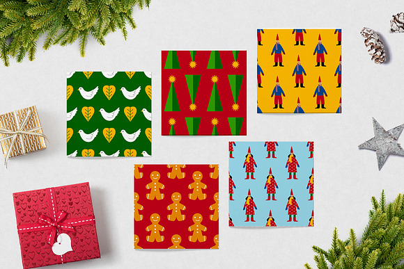 "NORDIC NOEL" Graphic Set in Patterns - product preview 7
