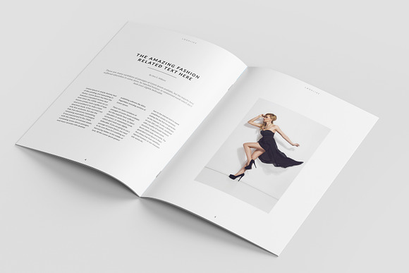 Minimal Fashion Magazine / Lookbook in Magazine Templates - product preview 2