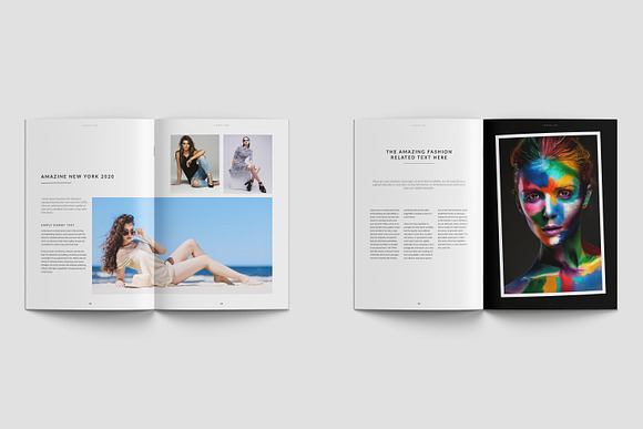 Minimal Fashion Magazine / Lookbook in Magazine Templates - product preview 4