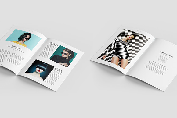 Minimal Fashion Magazine / Lookbook in Magazine Templates - product preview 7