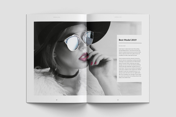 Minimal Fashion Magazine / Lookbook in Magazine Templates - product preview 8