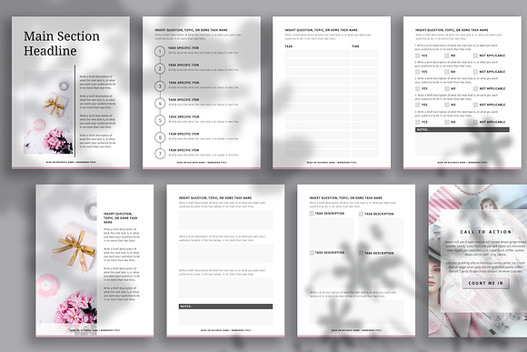 Workbook Canva Templates (Ivy) in Brochure Templates - product preview 3