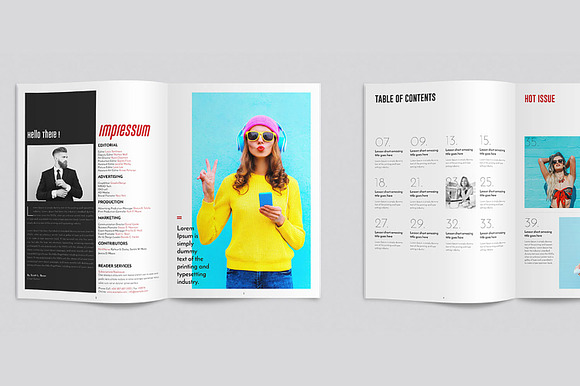 Multiple Magazine Template in Magazine Templates - product preview 2