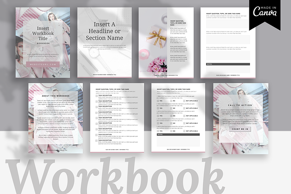 Workbook Canva Templates (Ivy) in Brochure Templates - product preview 4