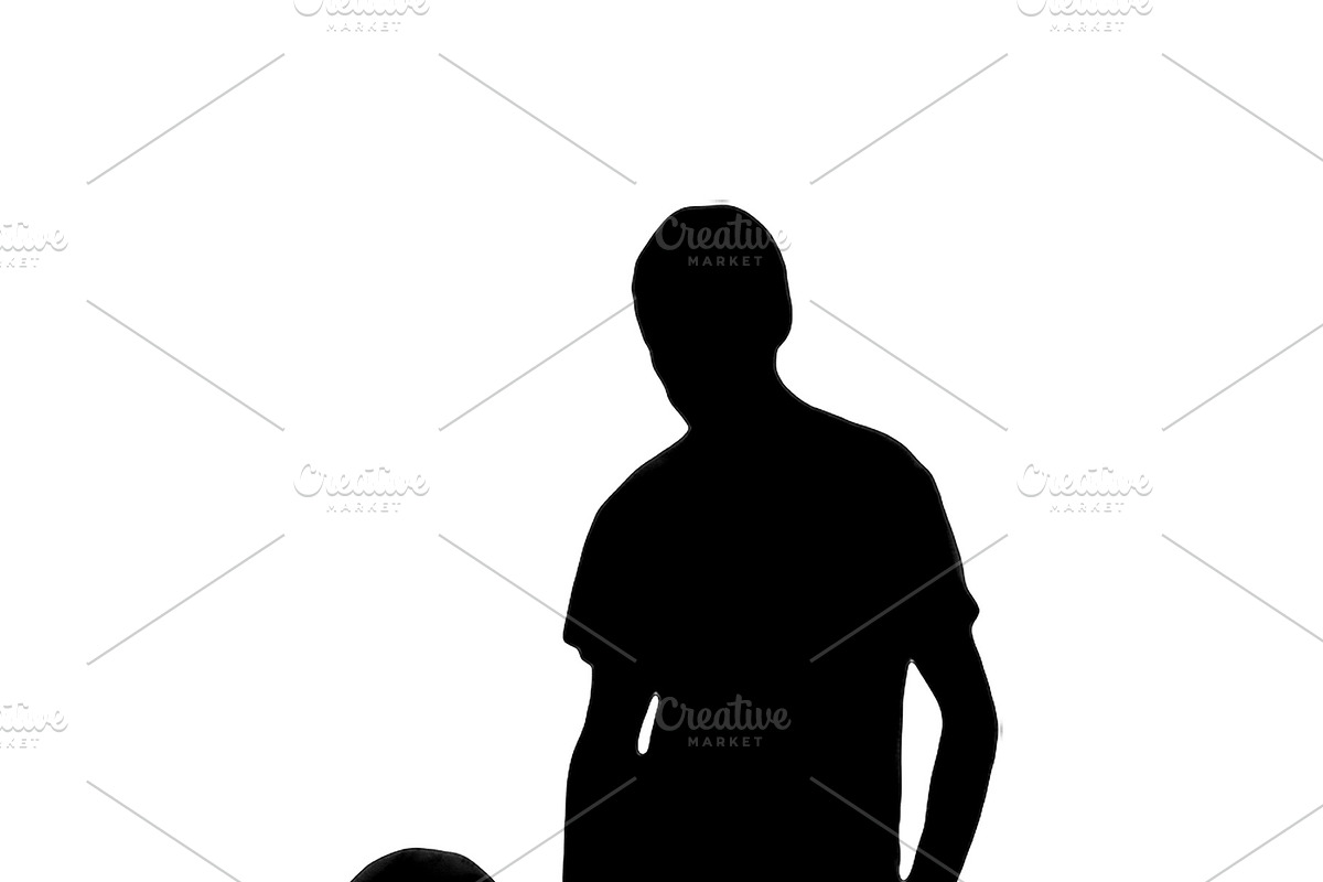 Man Playing with Ball Isolated Graph in Illustrations - product preview 8