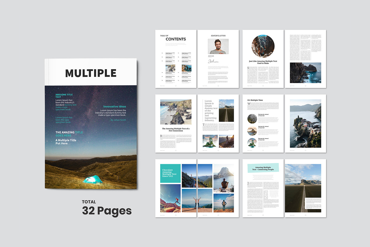 Multiple Magazine Layout in Magazine Templates - product preview 8