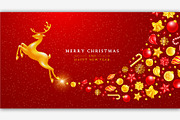 Christmas And New Year Greeting