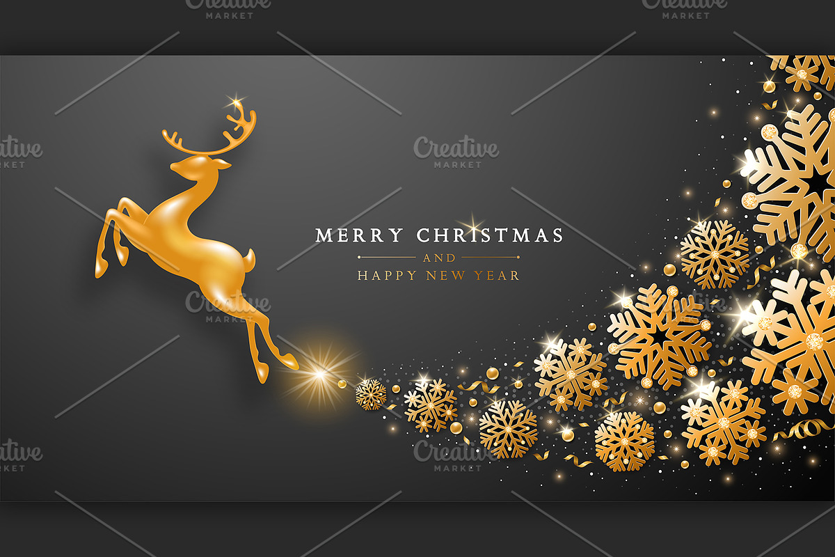Christmas And New Year Greeting Card in Illustrations - product preview 8