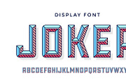 3D Modern alphabet and font