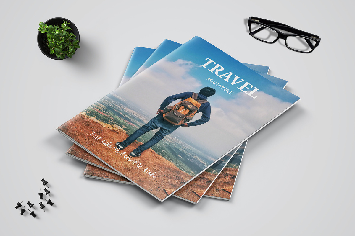 Travel Magazine Template in Magazine Templates - product preview 8