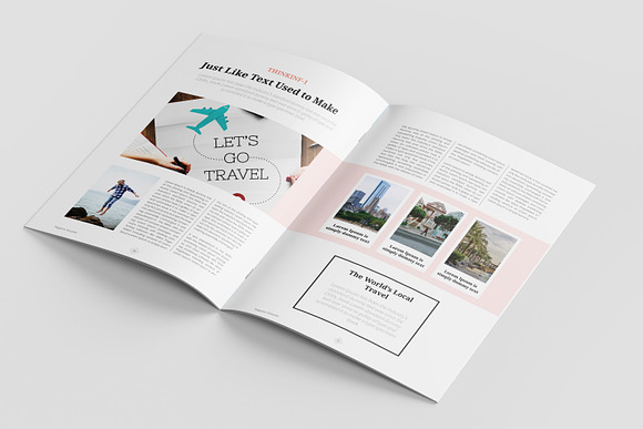 Travel Magazine Template in Magazine Templates - product preview 7