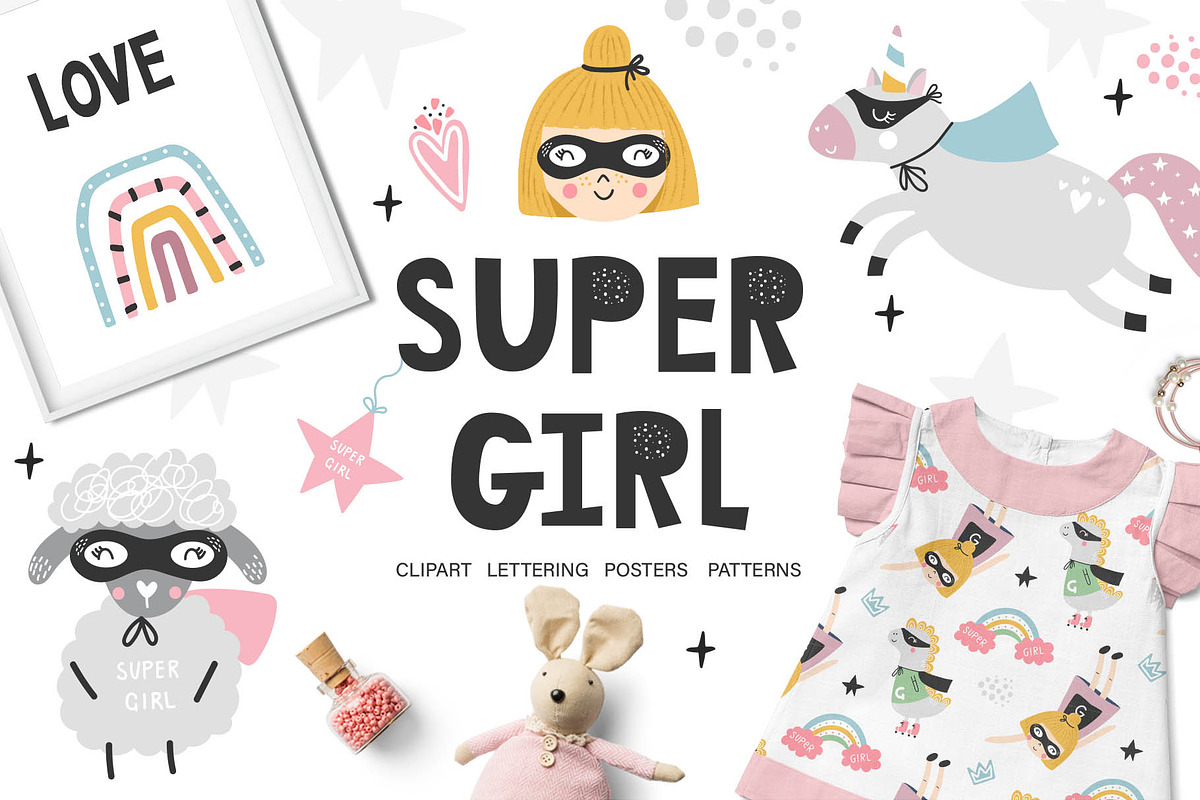 SUPER GIRL in Illustrations - product preview 8