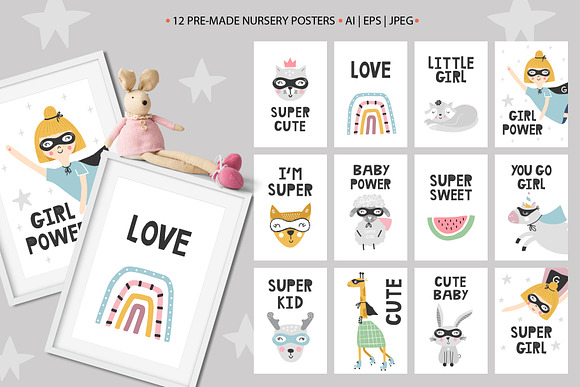 SUPER GIRL in Illustrations - product preview 2