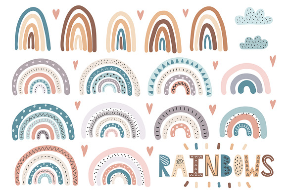 Cats and Rainbows Graphic Pack in Illustrations - product preview 12