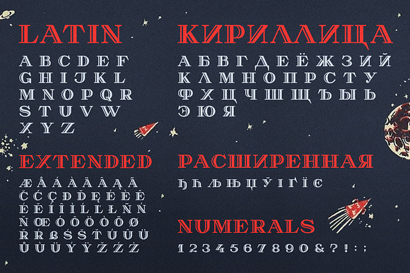 METEORITIKA Retro science font in Serif Fonts - product preview 4