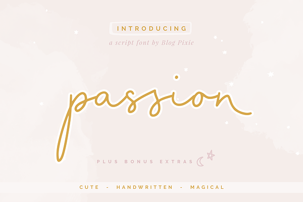 Passion Script Font
