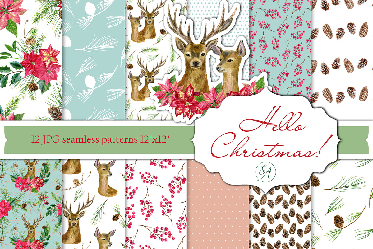Christmas patterns in Patterns - product preview 8