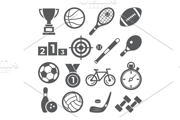 Sport Icon Set on white background