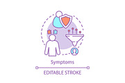 Symptom concept icon