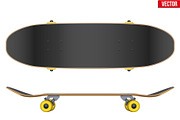 Set of Classic skateboard isolated