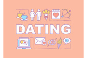 Dating word concepts banner