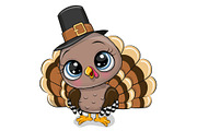 Cartoon turkey bird
