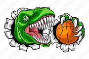 Dinosaur Basketball Player Animal