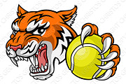 Tiger Tennis Player Animal Sports