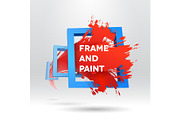 3D template with out of frame brush