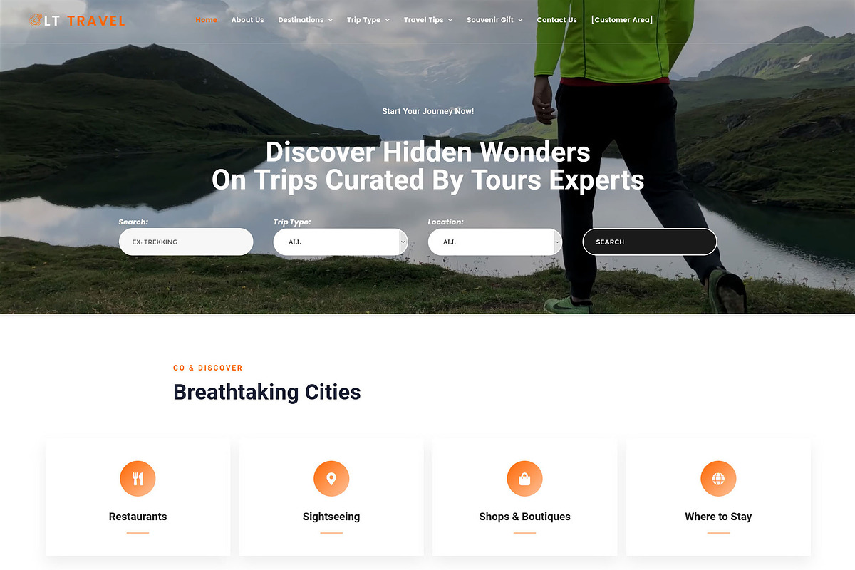 LT Travel - Tourism Wordpress Theme in WordPress Business Themes - product preview 8