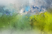 Abstract green blue watercolor