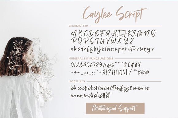 Caylee Script in Script Fonts - product preview 8