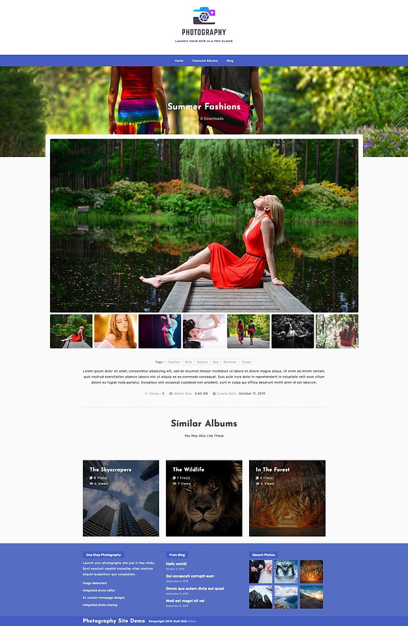 Attire - Photography/Portfolio Theme in WordPress Photography Themes - product preview 1