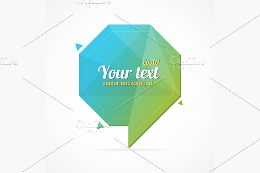 Abstract Paper Speech Bubble. Vector in Illustrations - product preview 8