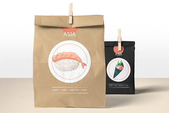 Flat Design Food Icons Collection in Japanese Icons - product preview 5