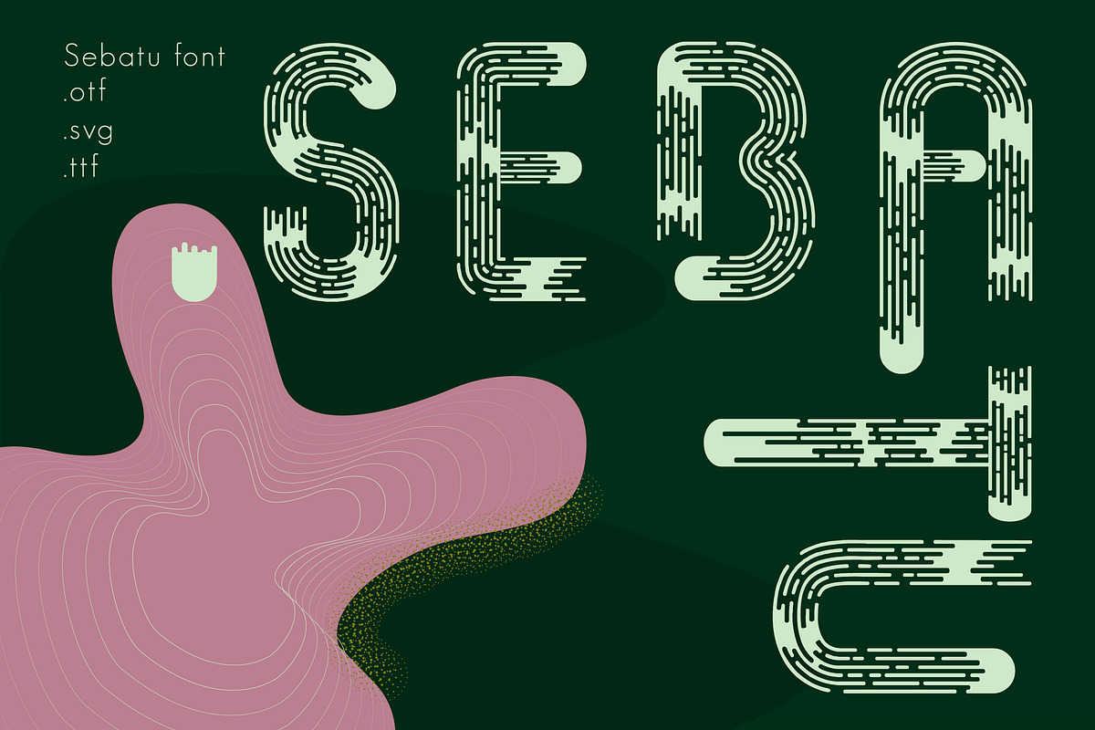 Sebatu modern font in Sans-Serif Fonts - product preview 8
