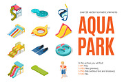 Aqua Park Isometric Set