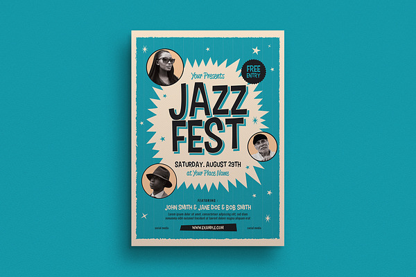 Old Jazz Festival Event Flyer