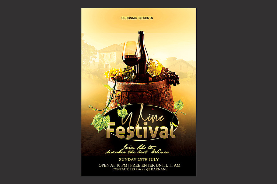 Wine Festival Flyer