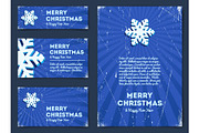 Collection of Christmas banners with