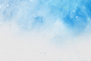 Abstract blue sky watercolor