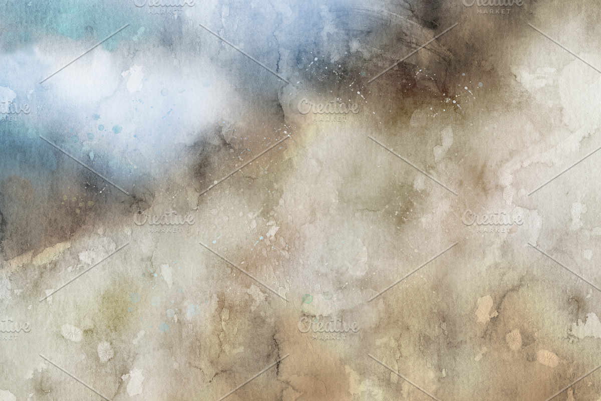 Abstract ocean beach watercolor in Textures - product preview 8