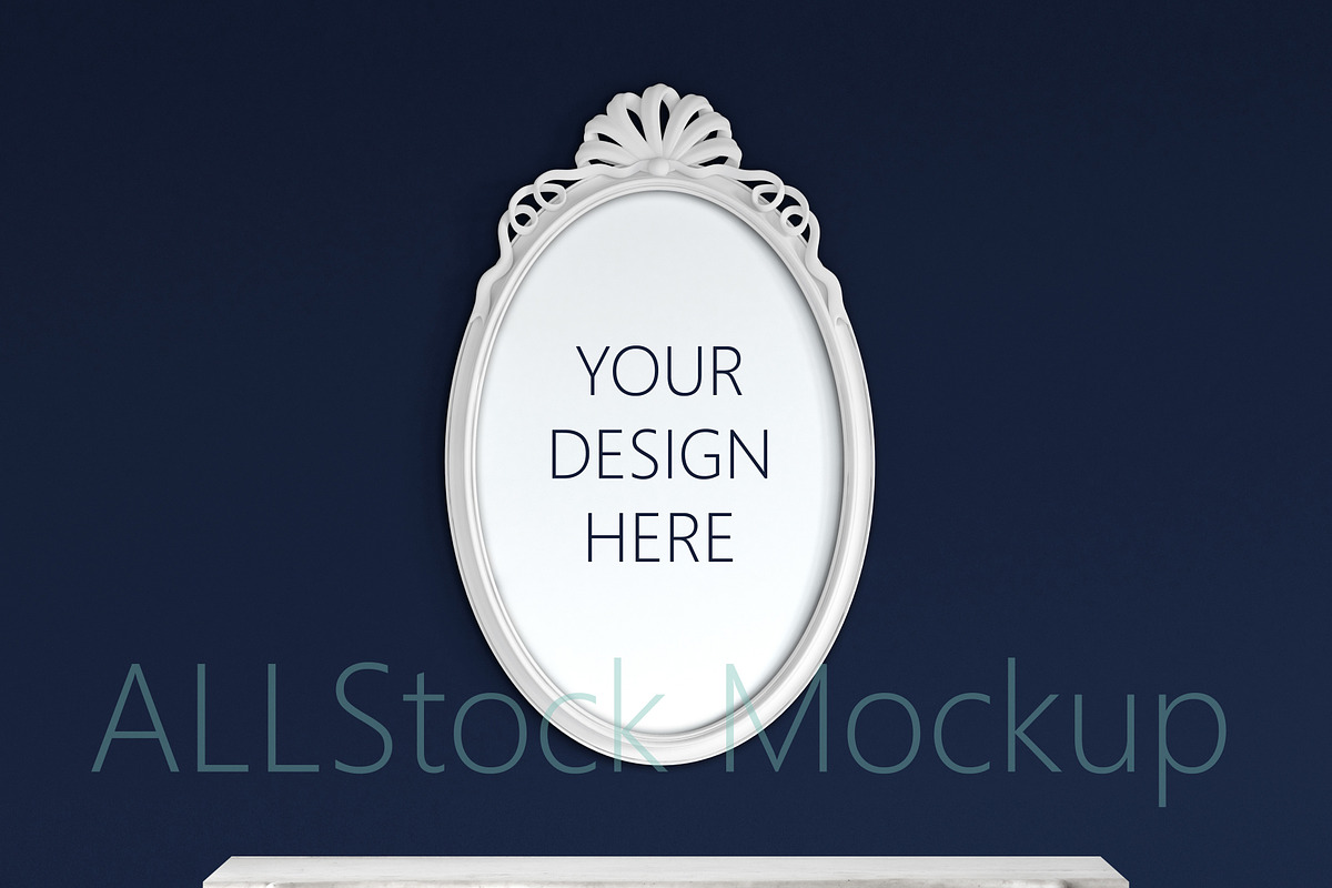 Ellipse Frame Mockup in Mockup Templates - product preview 8