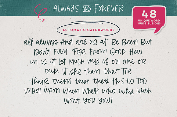 NEW! | Always & Forever Type in Sans-Serif Fonts - product preview 13