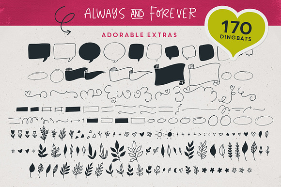 NEW! | Always & Forever Type in Sans-Serif Fonts - product preview 14