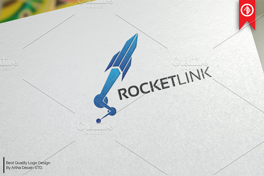 Rocket Link Logo in Logo Templates - product preview 8