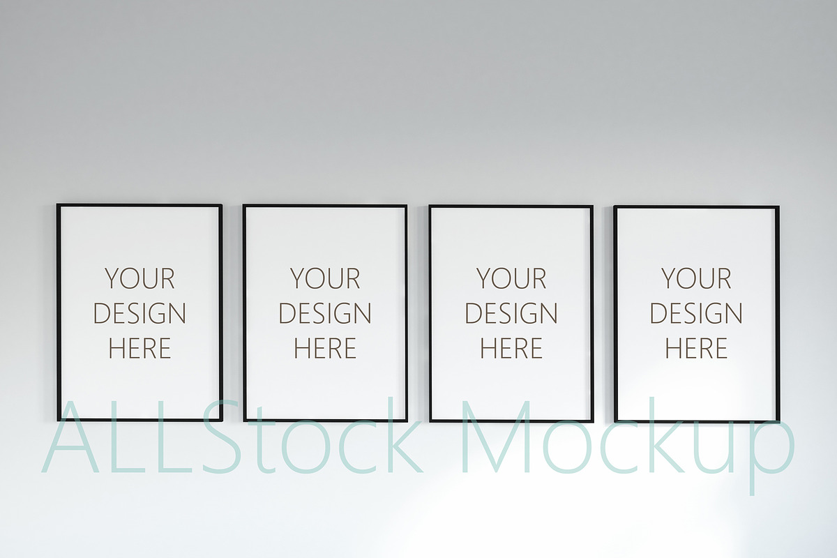 Four frame mockup in Mockup Templates - product preview 8
