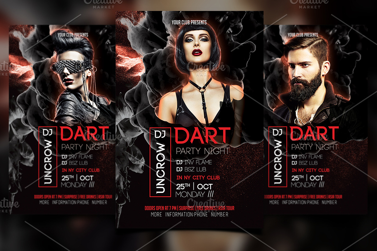 Club Dj Flyer in Flyer Templates - product preview 8