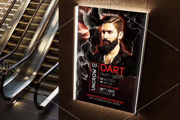 Club Dj Flyer in Flyer Templates - product preview 2